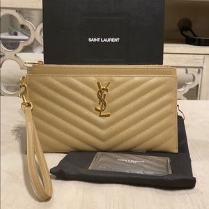 ysl monogram large bill pouch
